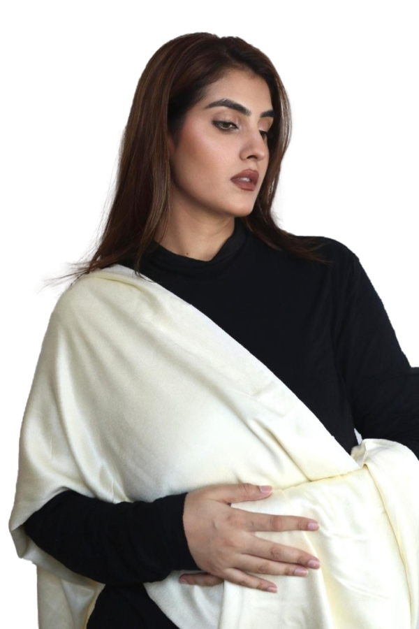 Cream Pashmina Shawl