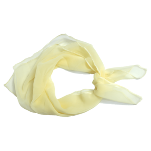 Cream Retro Chiffon Scarf Square