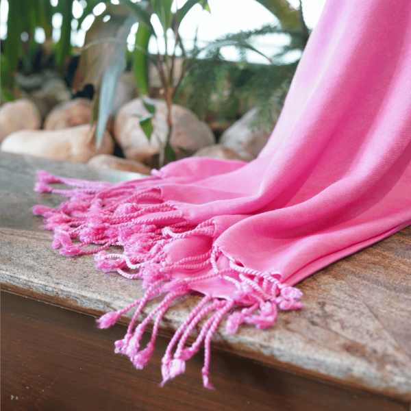 Pink Pashmina Shawl - Image 4