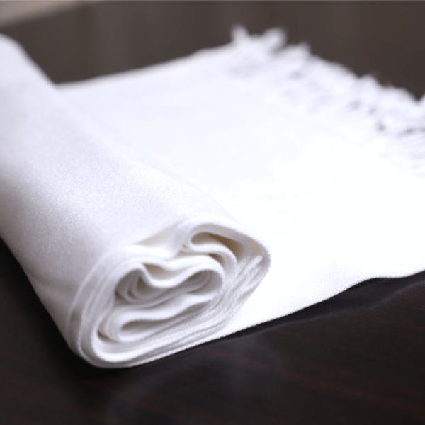 Off White Pashmina Shawl - Image 4