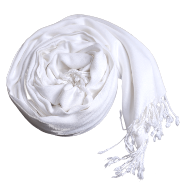 Off White Pashmina Shawl - Image 3