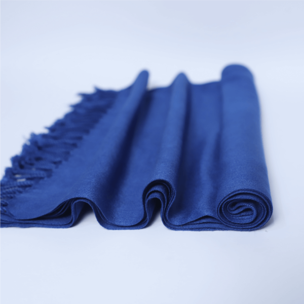 Royal Blue Pashmina Shawl - Image 2