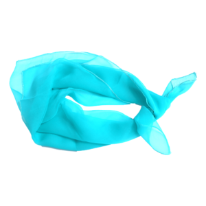Light Sea Green Retro Chiffon Scarf Square