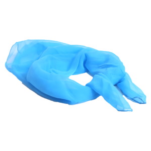 Light Turquoise Retro Chiffon Scarf Square