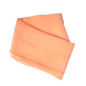 Peach Retro Chiffon Scarf Square