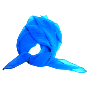 Light Blue Retro Chiffon Scarf Square