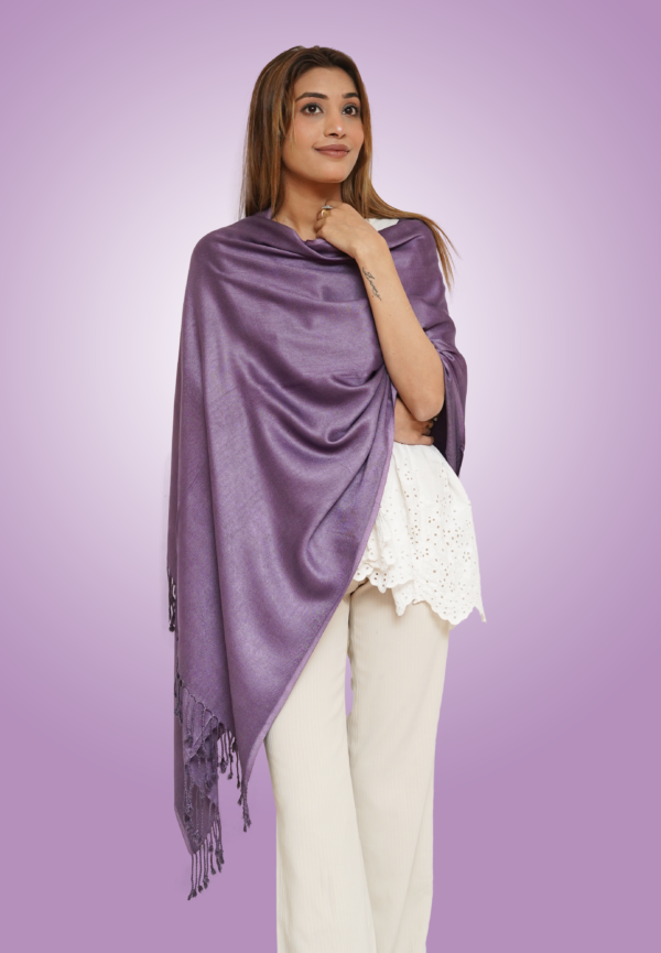 purple wedding pashmina