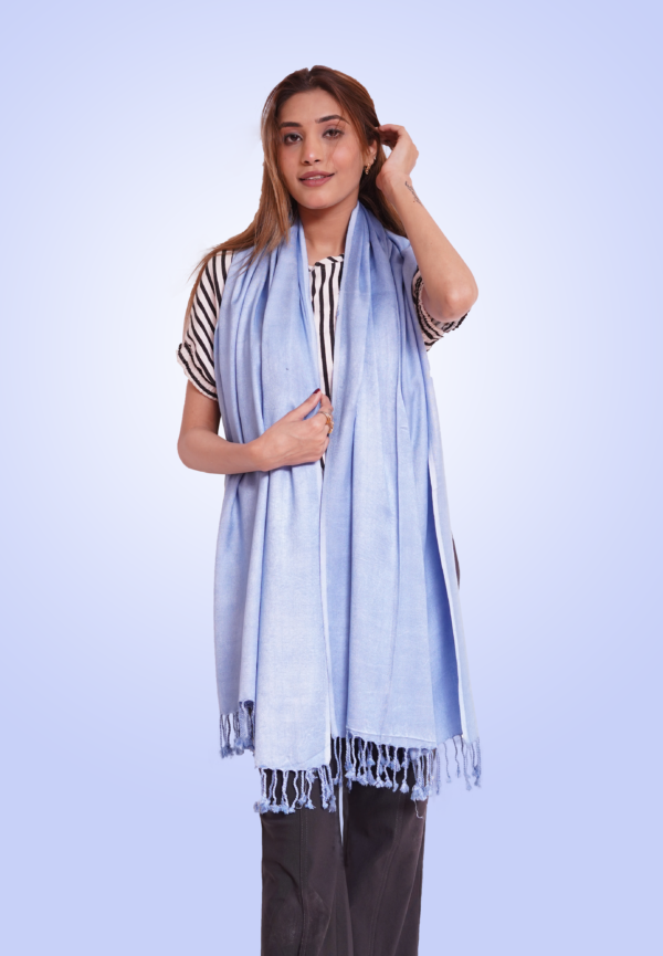 blue pashmina shawls uk