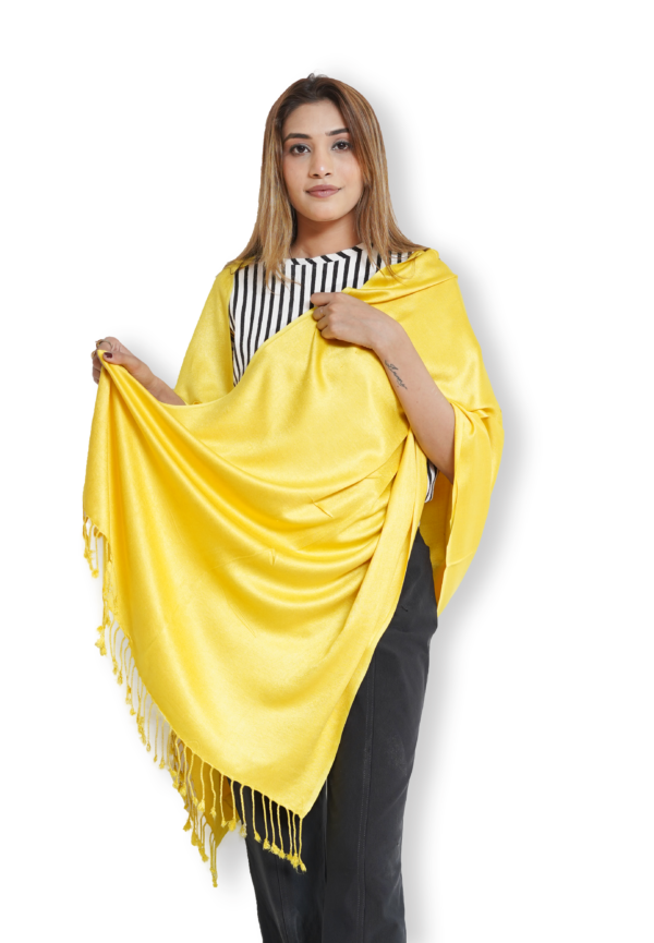 Yellow Pashmina Shawl 250 gram